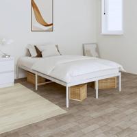 Bedframe metaal wit 135x190 cm - thumbnail