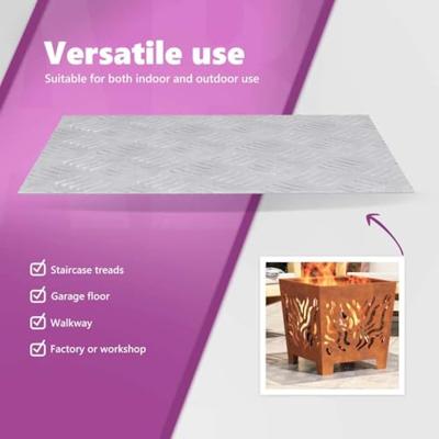 VidaXL Trap tread rechthoekig 4 pcs zilver 50 x 40 cm aluminium VidaXL Trap tread rechthoekig 4 pcs zilver 50 x 40 cm aluminium
