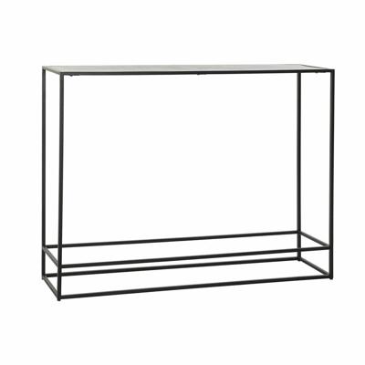 Wandtafel DKD Home Decor 110 x 25 x 84 cm Zwart Gouden Aluminium Plastic