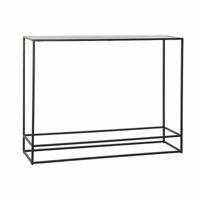 Wandtafel DKD Home Decor 110 x 25 x 84 cm Zwart Gouden Aluminium Plastic - thumbnail