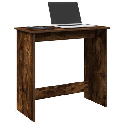 Bureau 80x40x75 cm bewerkt hout gerookt eikenkleurig