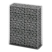 VidaXL Schanskorf met deksels 100x80x30 cm gegalvaniseerd draad - thumbnail