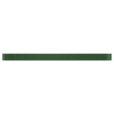 Plantenbak 620x80x36 cm gepoedercoat staal groen Plantenbak 620x80x36 cm gepoedercoat staal groen