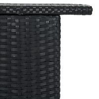 Tuinbartafel 120x55x110 cm poly rattan zwart - thumbnail
