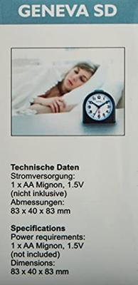 Technoline Geneva-SD Wekker - Analoog Zwart