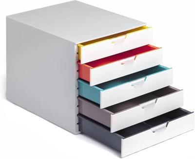 Durable VARICOLOR MIX 5 - 7625 762527 Ladebox Lichtgrijs DIN A4, DIN C4, Folio, Letter Aantal lades: 5 Durable VARICOLOR MIX 5 - 7625 762527 Ladebox Lichtgrijs DIN A4, DIN C4, Folio, Letter Aantal lades: 5