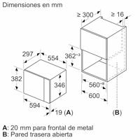 Magnetron Balay 3CG5172N2 20 L Wit Zwart 800 W 800W - thumbnail