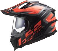 LS2 endurohelm "mx701 explorer alter", uitneembaar en wasbaar, rescue wangkussentjes, micrometrische sluiting, verwijderbare helmtop, voorbereiding voor helmcommunicatie, pinlock 70 maxvision™. helmet mx701 explorer alter s bl./or matt - thumbnail