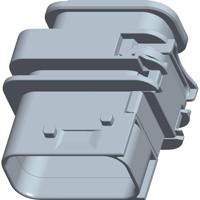 TE Connectivity 1-1564522-1 Female behuizing (board) HDSCS, MCP Totaal aantal polen: 8 Inhoud: 1 stuk(s) - thumbnail