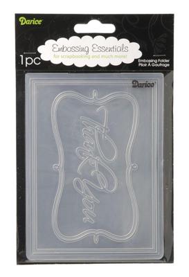 Vaessen Creative • embossing folder thank you