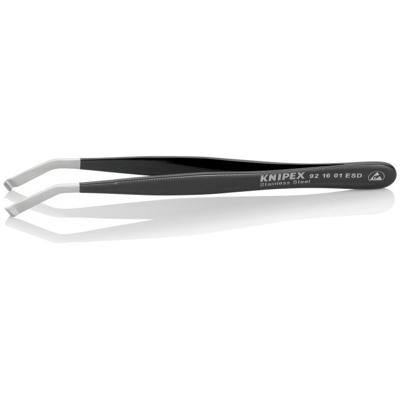 Knipex 92 16 01 ESD Positioneringspincet ESD 1 stuks Stomp 120 mm Knipex 92 16 01 ESD Positioneringspincet ESD 1 stuks Stomp 120 mm