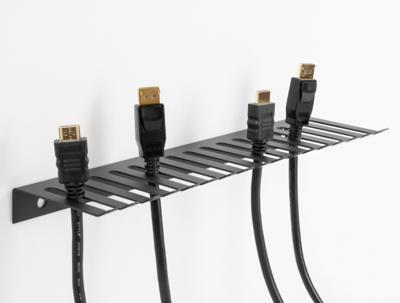 Abi Delock kabelhouder 325 x 90 mm voor wandmontage zwart