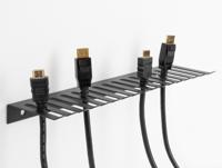 Abi Delock kabelhouder 325 x 90 mm voor wandmontage zwart - thumbnail