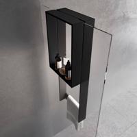 Planchet Novellini Kuadra voor Douchewand 90x35x18 cm Mat Zwart Novellini - thumbnail