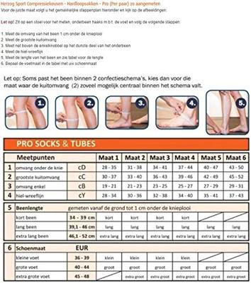 Herzog Pro Compressiesokken Maat 36-39