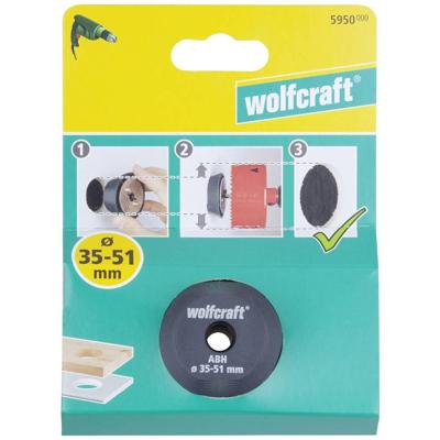 Wolfcraft Hulpstuk | Voor het vergroten van gaten met een gatenzaag | Ø35-51mm | 1 stuk - 5950000