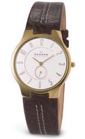 Horlogeband Skagen 433SGL1 / X00000422 Leder Bruin 14mm - thumbnail