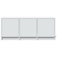 Tv-meubel met LED 97x34x40 cm bewerkt hout wit - thumbnail