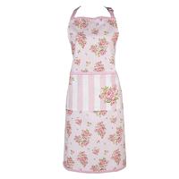 Clayre & Eef Keukenschort 70x85 cm Roze Katoen Rozen - thumbnail