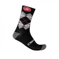 Castelli Rombo 18 fietsokken zwart heren S-M - thumbnail
