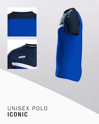 JAKO 6324 Polo Iconic - Royal/Marine - XXL