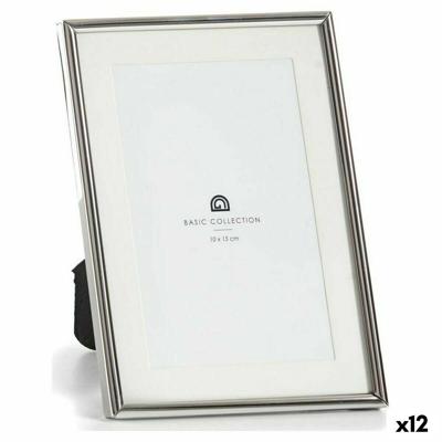 Fotolijsten Gift Decor Zilverkleurig Kristal Staal (12 Stuks)