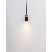 Lyora HanglampPongo S enkel 9,5cm goud met zwart - 9911524 - thumbnail