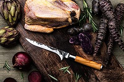 FORGED - Olive Forged - Uitbeenmes Olijfhout - thumbnail