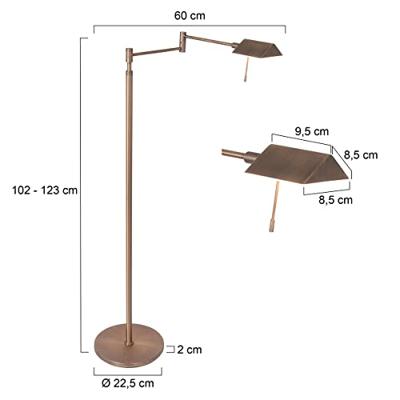 Steinhauer Bronze leeslampRetina met led - 3083BR