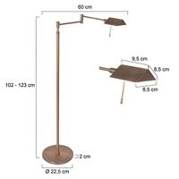 Steinhauer Bronze leeslampRetina met led - 3083BR - thumbnail