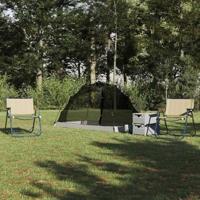 VidaXL Tent met dak met opslag grijs en zwart 236 x 150 x 136 cm - thumbnail