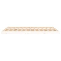 Bedframe massief grenenhout wit 135x190 cm - thumbnail