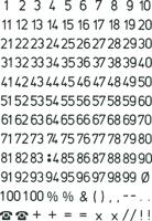 HERMA Numbers 5mm 1-100 weatherproof film transparent black 2 sh. zelfklevende letter/cijfer - thumbnail