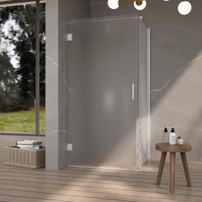 Fortifura Galeria Douchecabine - 100x140x200cm - scharnieren - deurgreep - vlak - gesatineerd veiligheidsglas - Geborsteld RVS PVD (Rvs) SW1122554/SW1122566/SW797908/SW797937 Fortifura Galeria Douchecabine - 100x140x200cm - scharnieren - deurgreep - vlak - gesatineerd veiligheidsglas - Geborsteld RVS PVD (Rvs) SW1122554/SW1122566/SW797908/SW797937