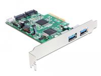 DeLOCK PCIe Card naar 2 x external USB 3.0/2 x internal SATA 6 Gb/s controller - thumbnail