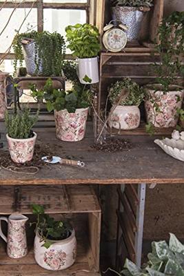 Clayre & Eef Roze Decoratie bloempot Ø 15*13 cm 6CE1419M