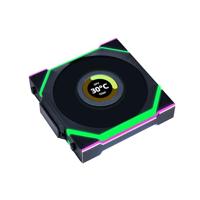 Lian Li UNI FAN SL Wireless LCD Reverse Blade 120mm 1-Pack Black - thumbnail
