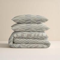 Sleeptime Chevron Beige/Zand 200 x 200/220 cm - thumbnail