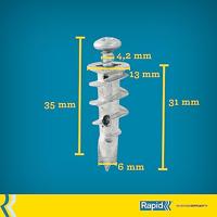 Rapid Gipsplaatpluggen | Ø13 x 31 | 6-16 mm plaatdikte - 5001558 - thumbnail