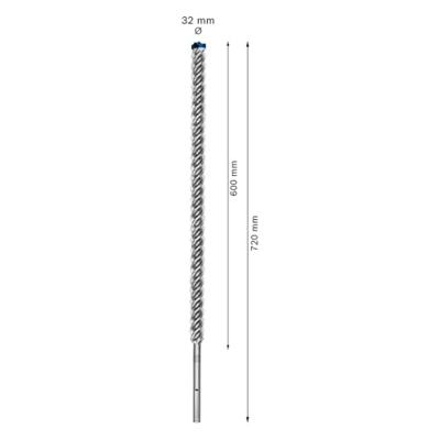 Bosch Accessories EXPERT SDS max-8X 2608900256 Hamerboor 1 stuks 32.00 mm Gezamenlijke lengte 720 mm SDS-Max 1 stuk(s) - thumbnail