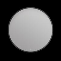 Spiegel Arcqua Framed 80 Cm Rond mat Zwart Front LED Verlichting - thumbnail