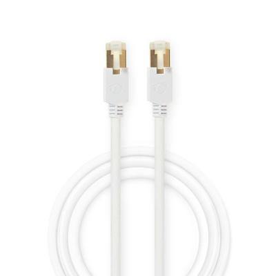 Nedis CCBW85221WT10 Netwerkkabel Cat6 S/ftp Rj45 (8p8c) Male - Rj45 (8p8c) Male 1,0 M Wit
