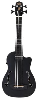Kala U-Bass Journeyman Black elektrisch-akoestische bas ukelele met gigbag
