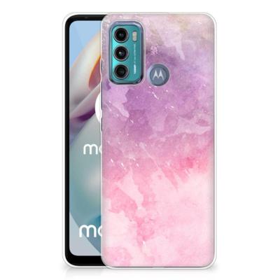 Smartphone hoesje Motorola Moto G60 Pink Purple Paint