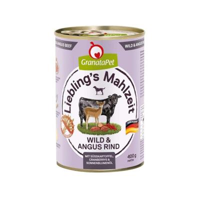 GRANATAPET Liebling's Mahlzeit Venison and angus beef - natvoer voor honden - 800g