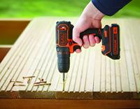 BLACK+DECKER BDCDC18 18V 1.5Ah Schroefboor - 1 snelh | 1x 18V 1.5Ah accu + 200mA Lader - BDCDC18-QW - thumbnail