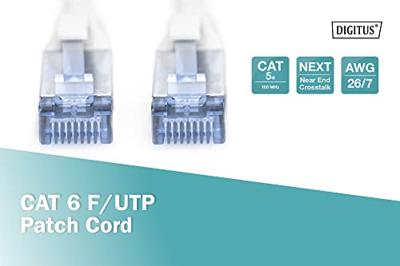 Digitus DK-1521-050 RJ45 Netwerkkabel, patchkabel CAT 5e F/UTP 5.00 m Grijs 1 stuk(s)