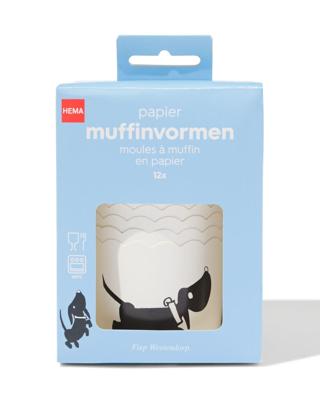 HEMA Muffinvormen papier - 12 stuks (multi)