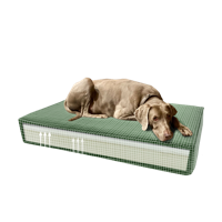 Madison Orthopedisch kussen Velvet groen S - thumbnail