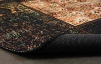 Heritaged Rond patchwork vloerkleed - Fade No.1 olijfgroen - 115 cm - thumbnail